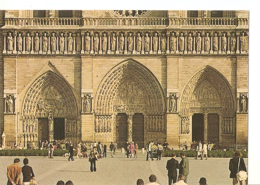 Postal 042552 : Paris. Notre-Dame: Portales