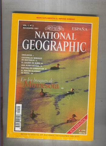 NATIONAL GEOGRAPHIC  Vol.1  Numero 02 (numerado 02 en trasera)
