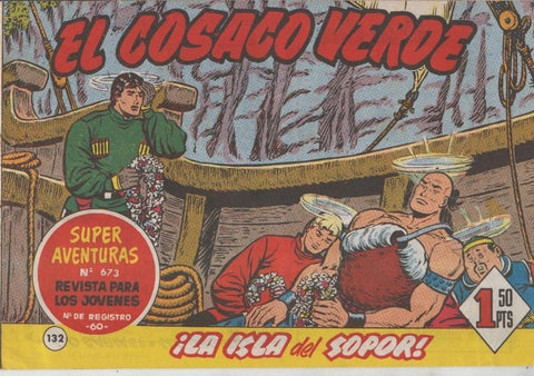 El Cosaco Verde original numero 132: La isla del sopor
