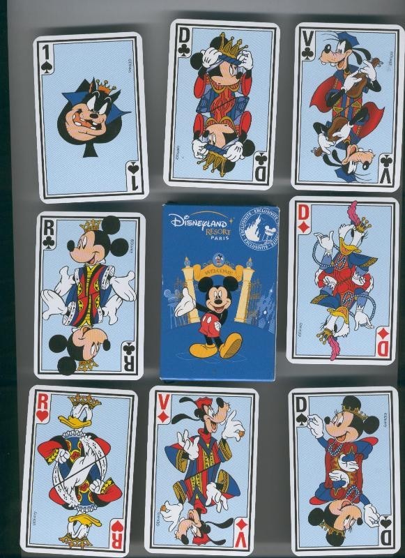 Baraja de cartas poker con imagenes Mikey: Eurodisney