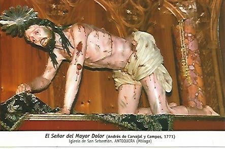 POSTAL 54418: El Señor del Mayor Dolor de Andres de Calvajar 1771. Antequera Malaga