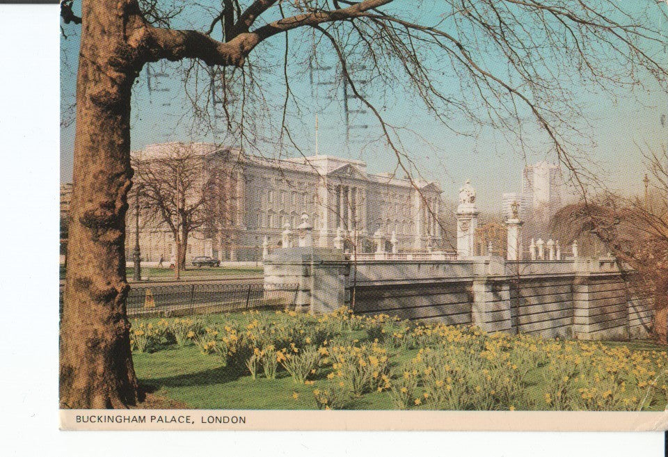 Postal 017007: LONDON England - Buckingham Palace view