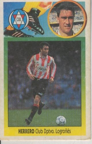 Cromo Liga 93/94: Herrero del Club Dptvo. Logroñes