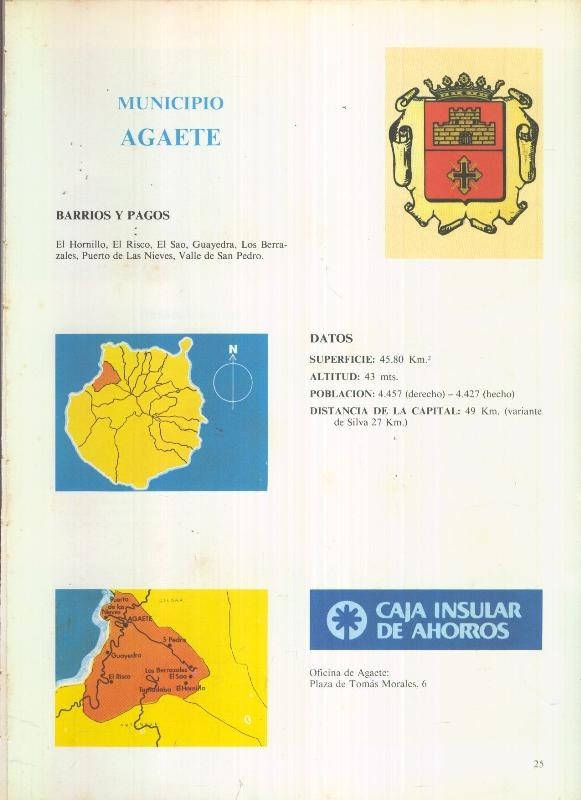 Municipio Canario de Agaete: 4 paginas, 11 fotos color