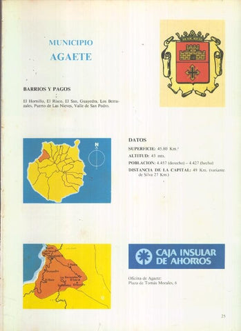 Municipio Canario de Agaete: 4 paginas, 11 fotos color