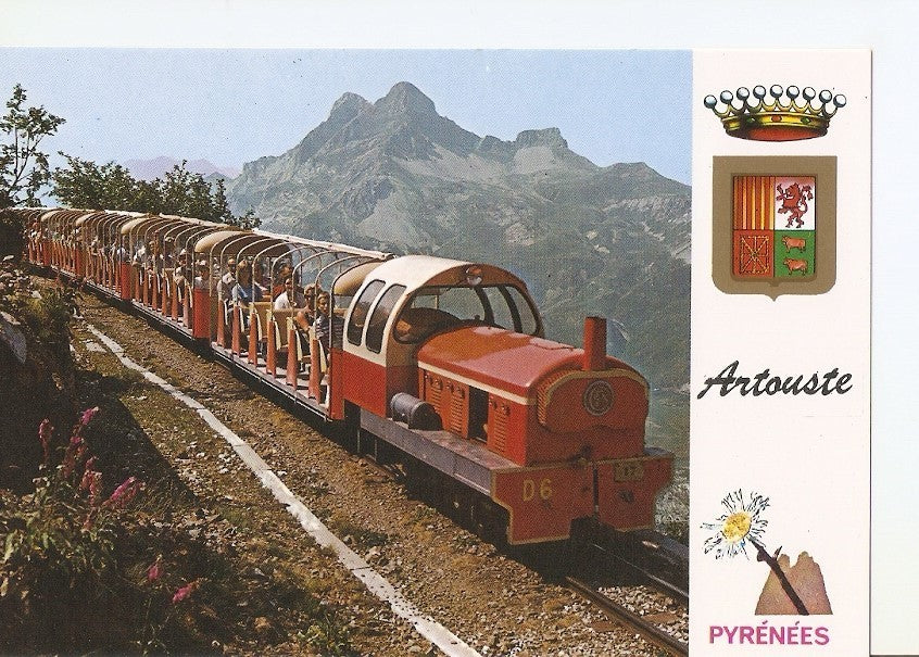 Postal 027790 : Pyrenees Atlantiques, et petit train en route vers le Lac dArtouste