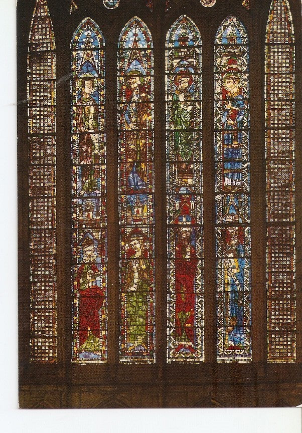 Postal 024381 : Catedral de Leon. Ventanal alto del Presbiterio. Siglo XV