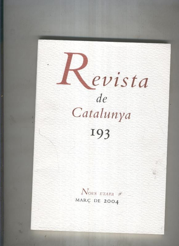 Revista de catalunya numero 193