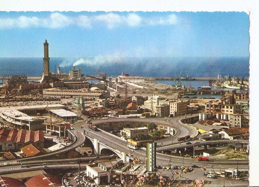 Postal 033459 : Genova. The Lantern and desengagement of the high-ways