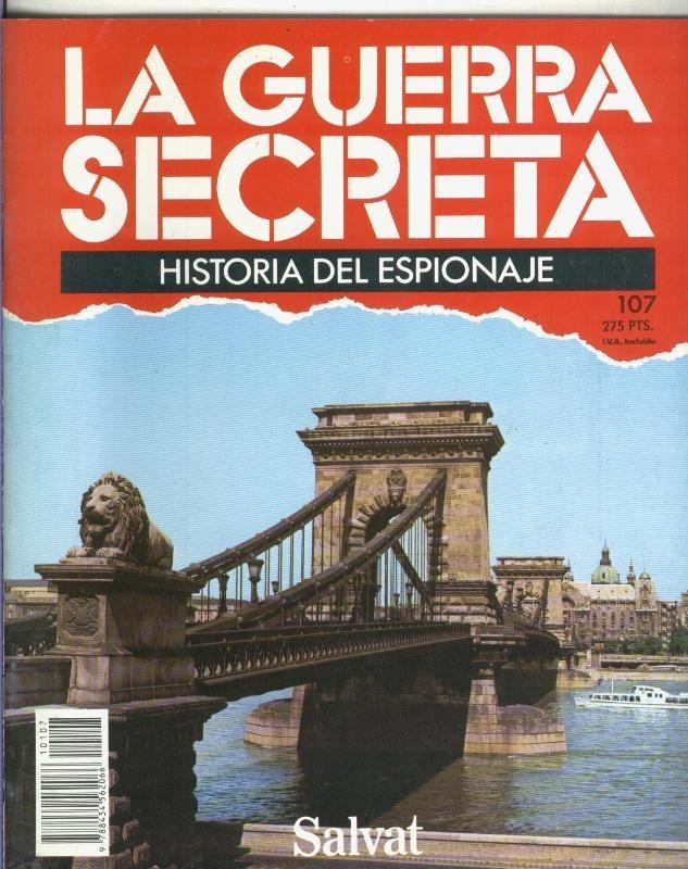 La Guerra Secreta: Historia del Espionaje numero 107, trasera en blanco sin nada adicional