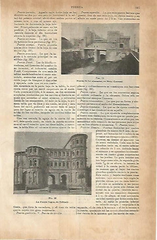 LAMINA ESPASA 3738: Puerta de los Alemanes en Metz