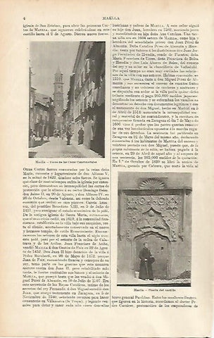 LAMINA ESPASA 3850: Vistas de MaellaZaragoza