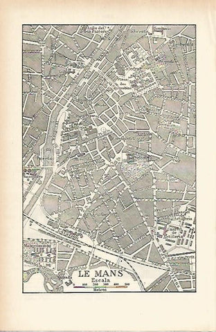 LAMINA ESPASA 3986: Plano de Le Mans Francia
