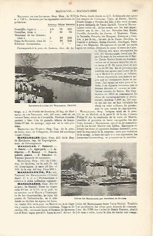LAMINA ESPASA 4006: Lavaderos a orillas del Manzanares