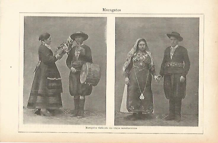 LAMINA ESPASA 4043: Maragatos con trajes tipicos