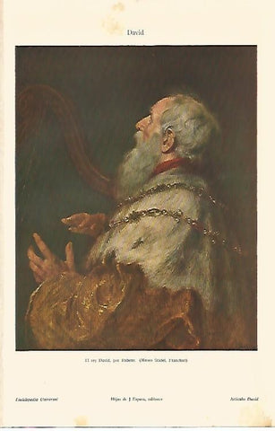 LAMINA ESPASA 2045: El rey David por Rubens