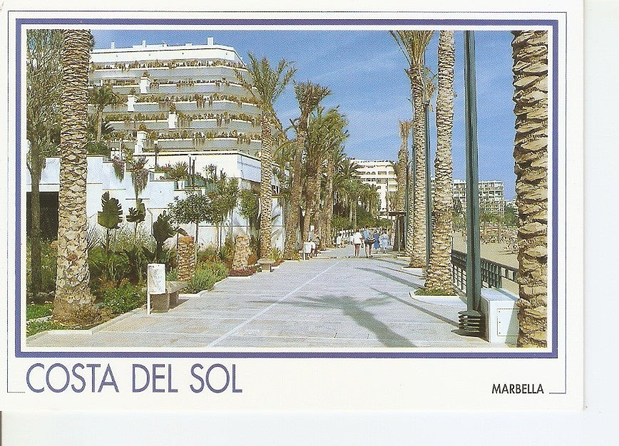 Postal 034956 : Marbella. Paseo maritimo