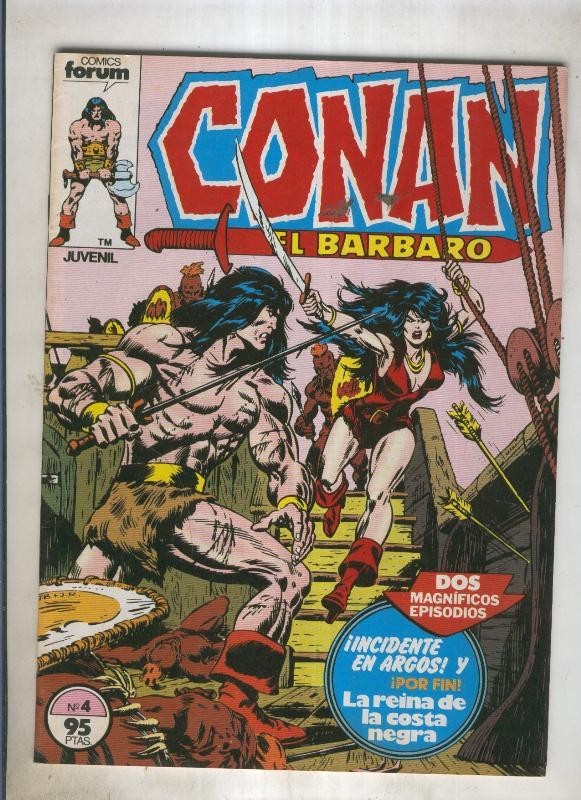 Conan el Barbaro primera edicion numero 004 (numerado 2 en trasera)