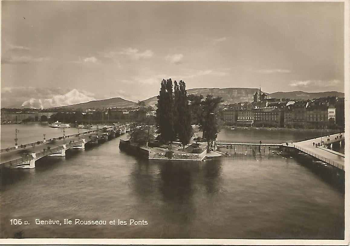 Postal 51278: GENOVA - Isla Rousseau y puentes