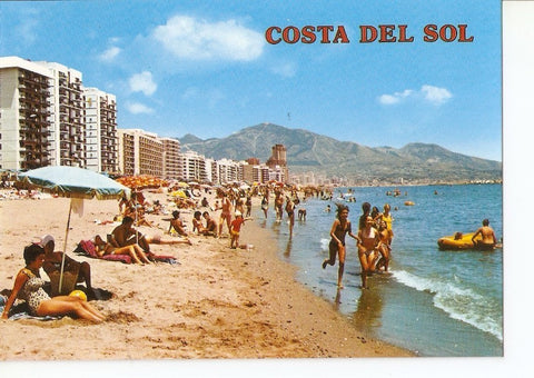 Postal 025820 : Vista de la playa. Fuengirola (Malaga). Costa del Sol