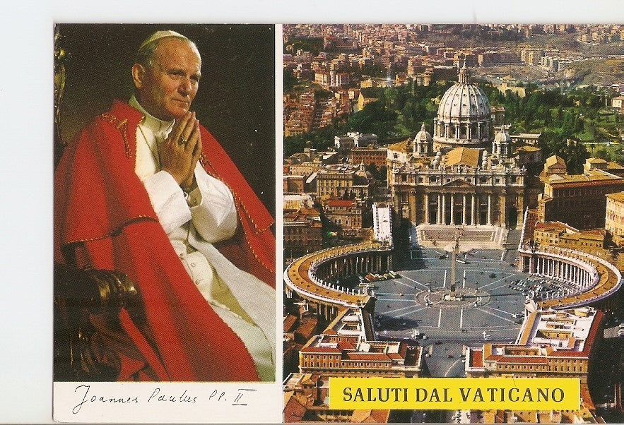 Postal 027762 : Saluti del Vaticano, Joannes Paulus II