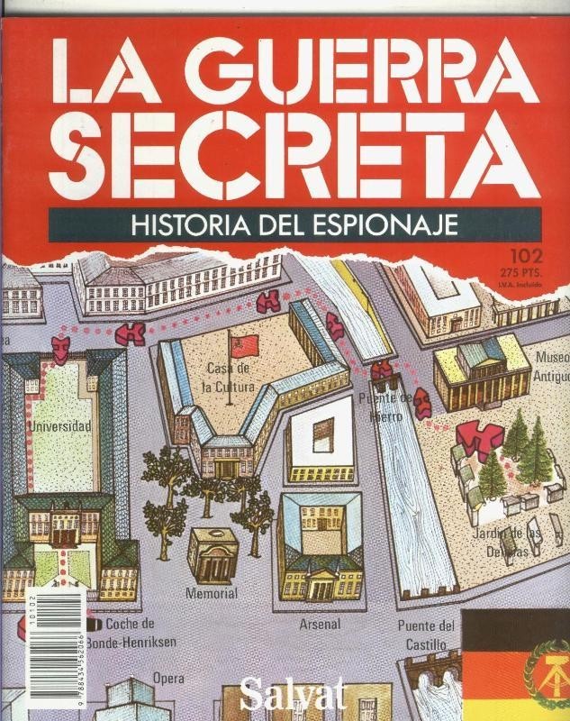 La Guerra Secreta: Historia del Espionaje numero 102, trasera en blanco sin nada adicional