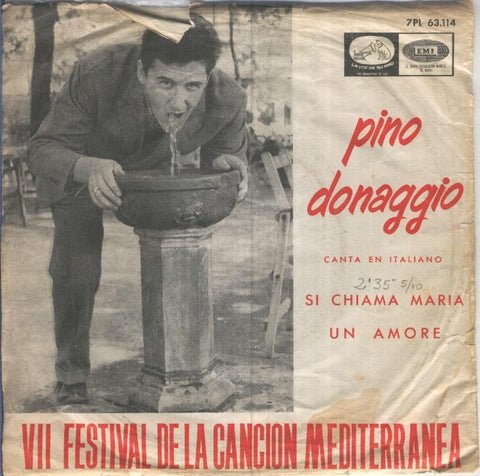 Disco Vinilo 45rpm: PINO DONAGGIO - Si chiama Maria