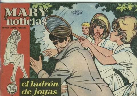 Mary Noticias numero 048: El ladron de joyas, trasera foto artista Frankie Avalon