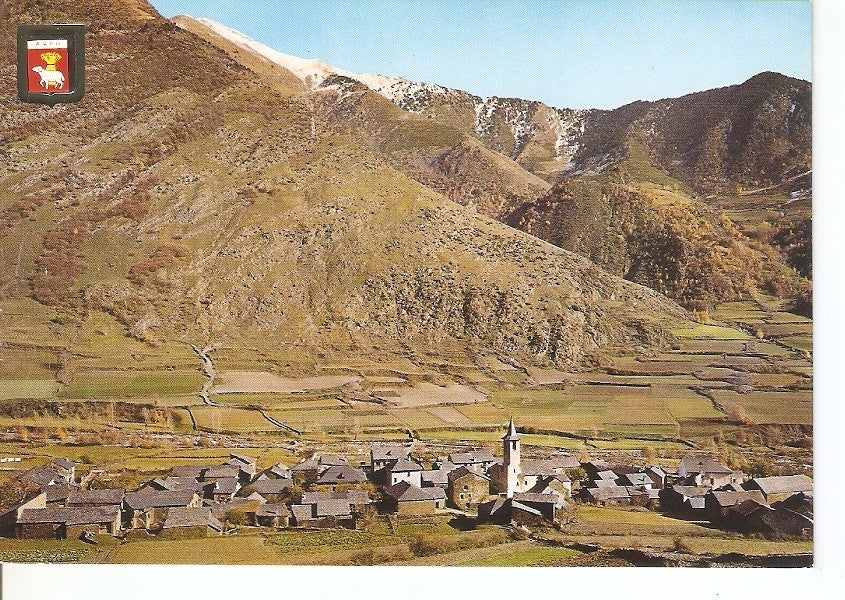 Postal 042487 : Pirineu Catala (Lleida). Vall Farrera. Areo. Vista general