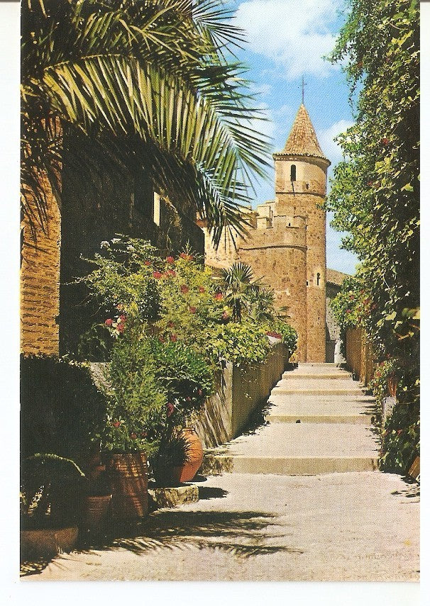 Postal 046410 : Guadalupe. Patio de San Sebastian al fondo Torreones Siglo XIV