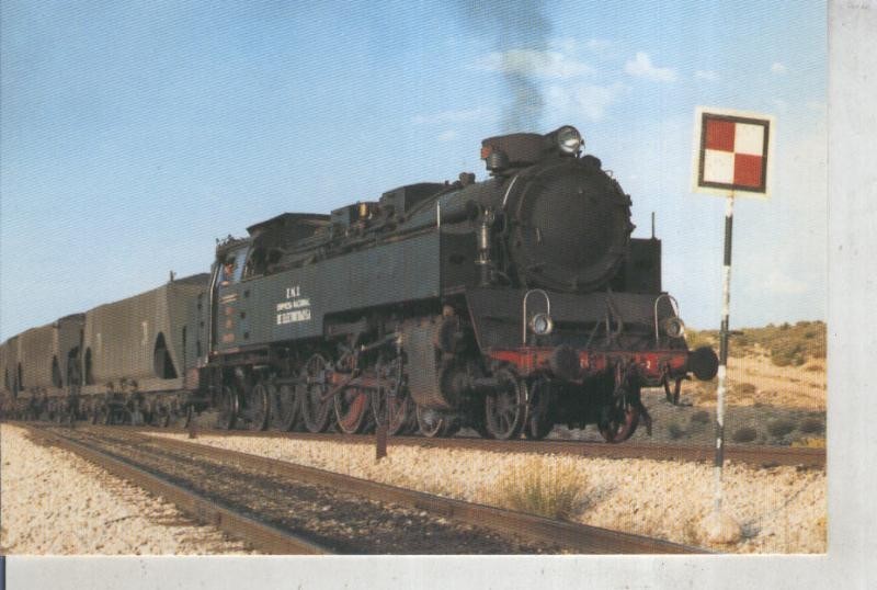 Postal 011858: Locomotora numero 242-T Endesa en la lina Andorra-Escatron de Teruel
