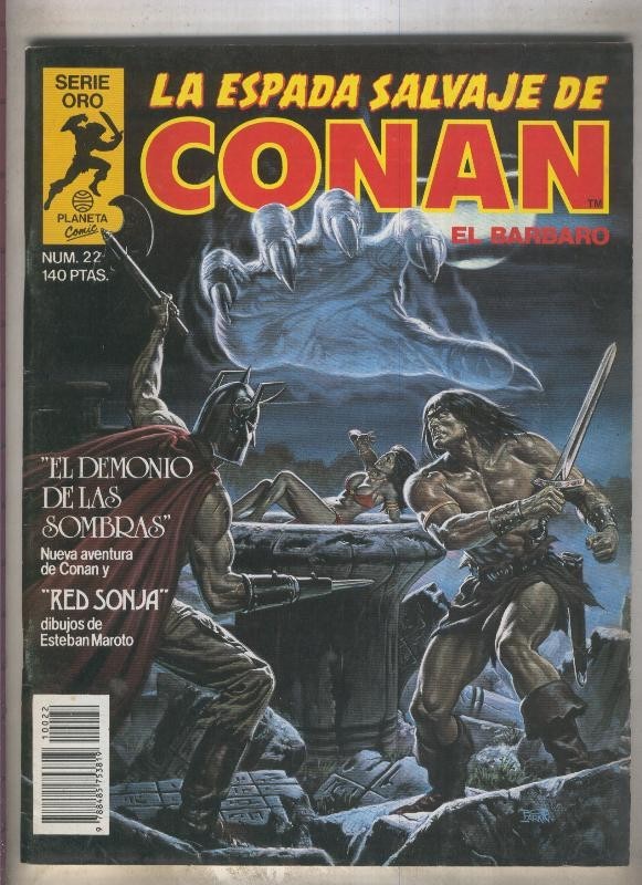 La Espada Salvaje de Conan primera edicion numero 022 (numerado 2 en trasera)