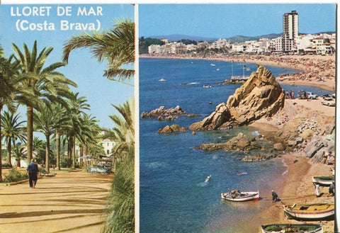 Postal 016793: LLORET DE MAR Costa Brava - Diferentes vistas de Lloret