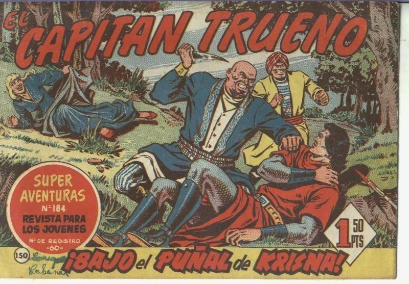 El Capitan Trueno original numero 150: Bajo el puñal de Krisna