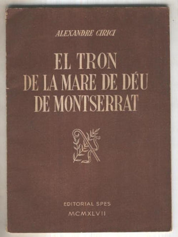 El tron de la Mare de Deu de Montserrat