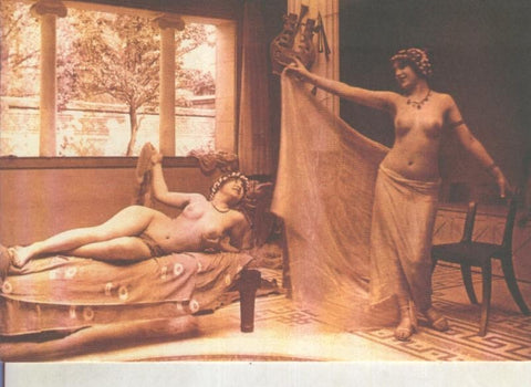 Postal 014916: Postal tematica erotica de principio siglo XIX