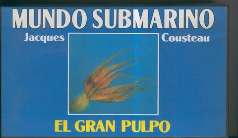 Video VHS: Jacques Cousteau: Mundo Submarino numero 19: El gran pulpo