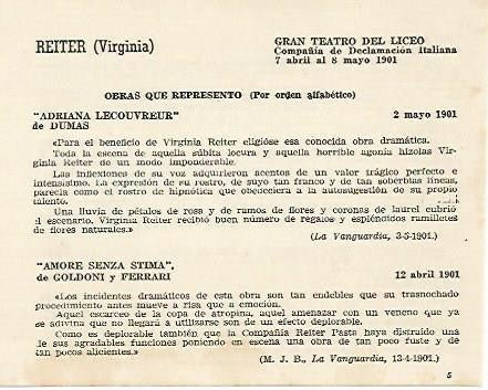 LAMINA 2497: Obras de Virginia Reiter en El Liceo en 1901