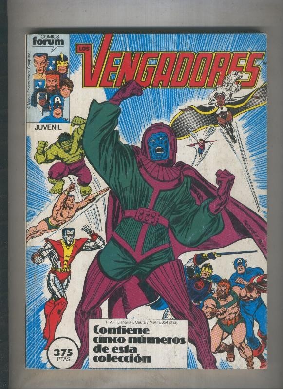 Los Vengadores volumen 1 retapado numeros 061 al 065 (numerado 1 en trasera)  