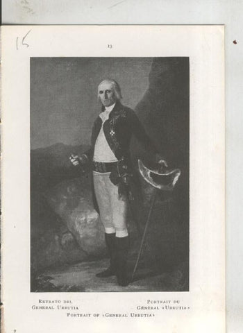 Goya en el museo del prado: lamina 15: Retrato del General Urrutia