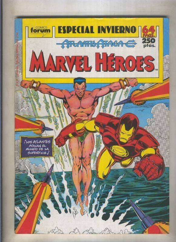 Marvel Heroes especial invierno 1989: Atlantis ataca (numerado 4 en trasera)