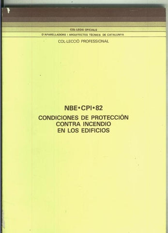Condiciones de Proteccion contra incendio en los edificios