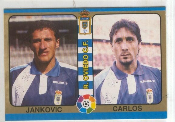 Cromos: Futbol Total Liga 95: R.Oviedo C.F. numero 080: Jankovic y Carlos