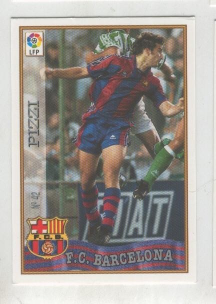Cromo Liga 97/98: F.C.Barcelona numero 42: Pizzi