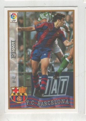 Cromo Liga 97/98: F.C.Barcelona numero 42: Pizzi
