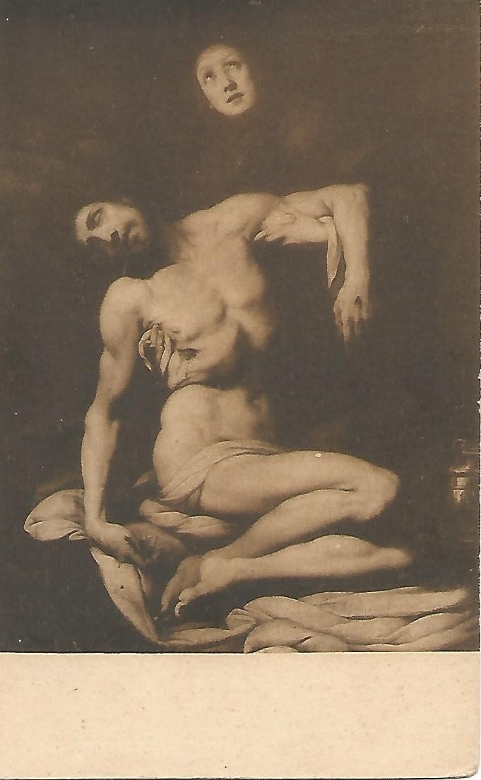 Postal 51777: MUSEO DEL PRADO - Daniel Crespi. Jesucristo difunto sostenido por la Virgen