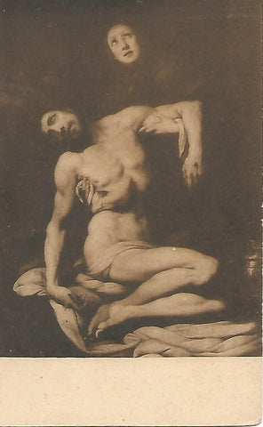 Postal 51777: MUSEO DEL PRADO - Daniel Crespi. Jesucristo difunto sostenido por la Virgen