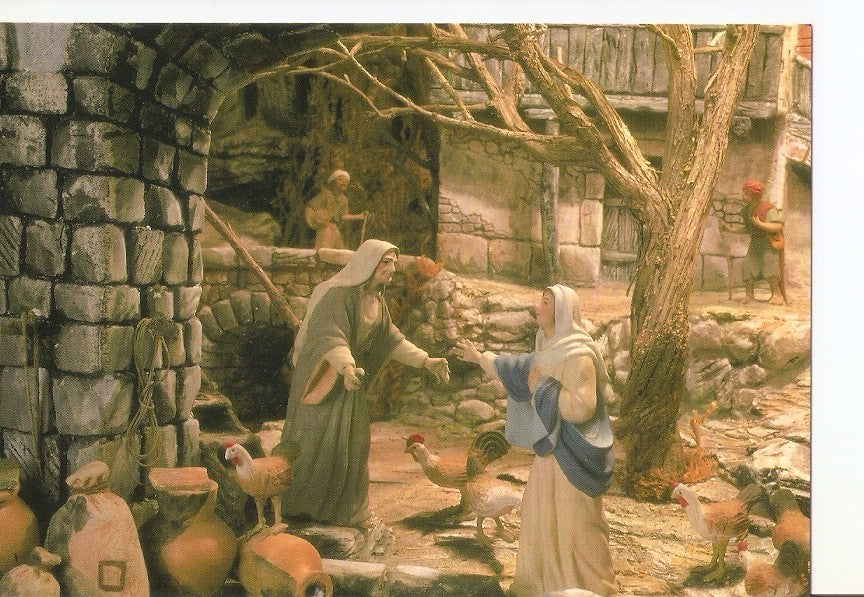 Postal 024454 : Visitacion. Pessebre. Monestir de Solius (Baix Emporda)