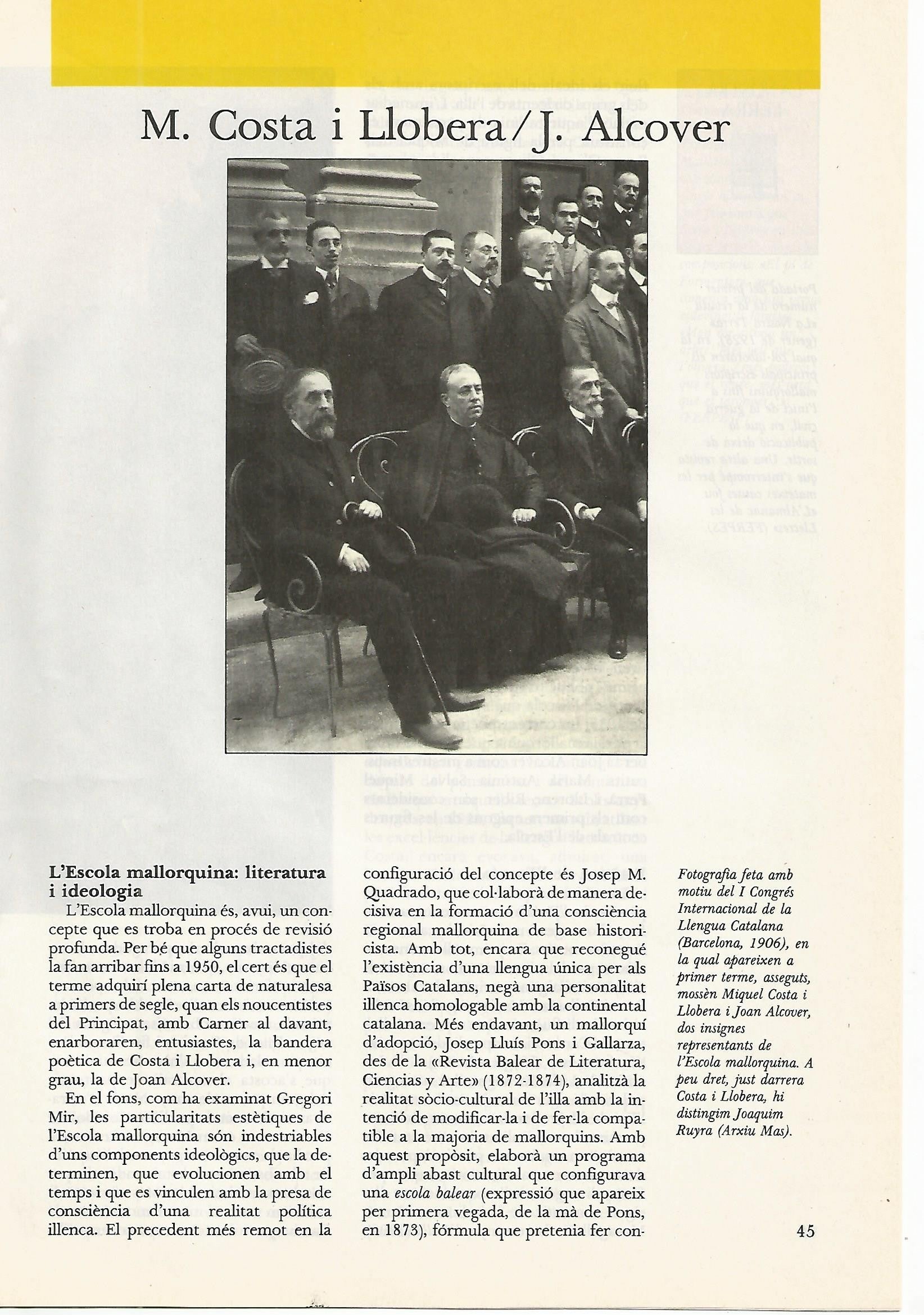 FASCICULO 0058: M. COSTA I LLOBERA / J. ALCOVER