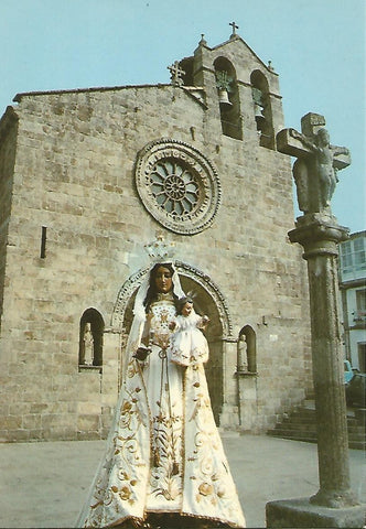 Postal 50874: BETANZOS - Fachada de la Iglesia de Santa Maria